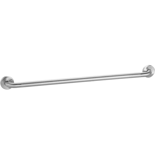 Global Industrial Straight Grab Bar, Peened Stainless Steel, 36W x 1-1/4 Dia. 641276 - main